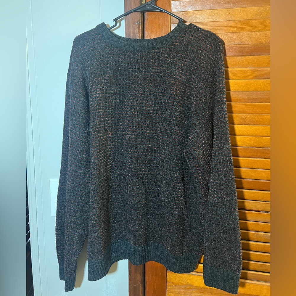 Vintage Red/Gray Knit Sweater